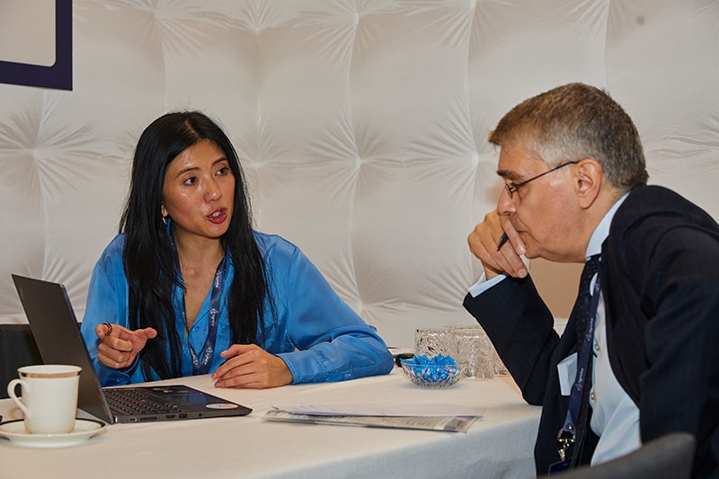 Corporate presenting to investor