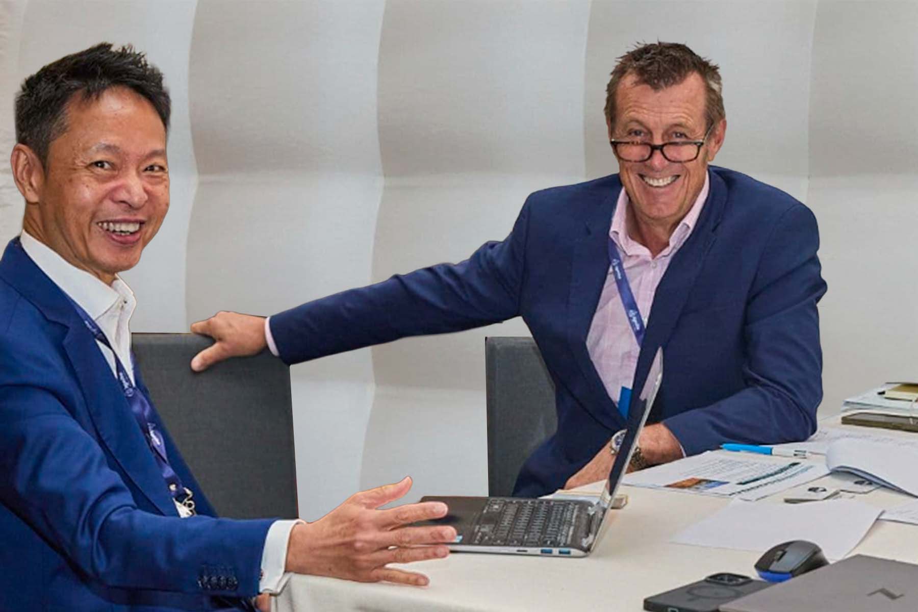 Attendees posing for a networking photo at Ignite Investment Summit April 2026 in Hong Kong