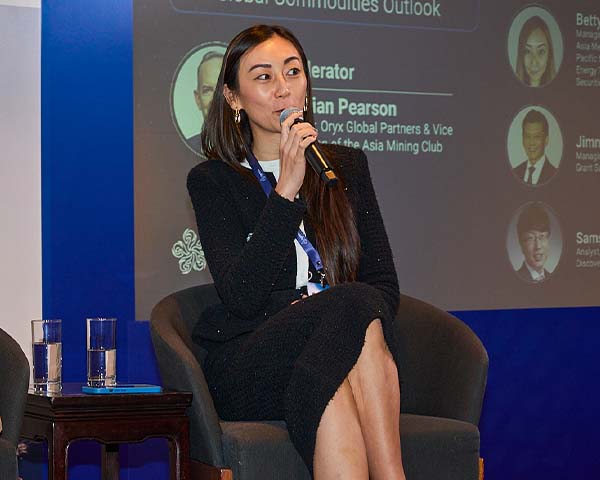 Female panelist speaking during an investment discussion panel at Ignite Investment Summit Hong Kong 2026