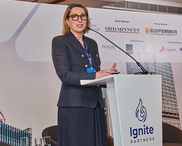 CEO presenting during the Ignite Investment Summit April 2026 at the Grand Hyatt Hong Kong